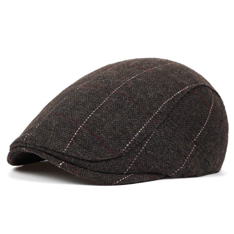  Mũ nón beret nam cao cấp AGANA mũ nồi nam phong cách Newboy cổ điển pha lẫn hiện đại - Màu Nâu - MBRN004 