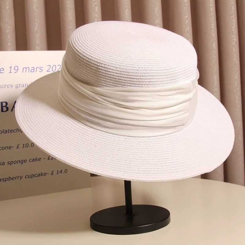  Quà tặng 20/11 cho sếp nữ, vợ, cô giáo, giáo viên nữ, mẹ và bạn gái, người yêu nữ quà tặng Mũ nón cói đi biển rộng vành tròn đẹp cho nữ AGANA - NC518 
