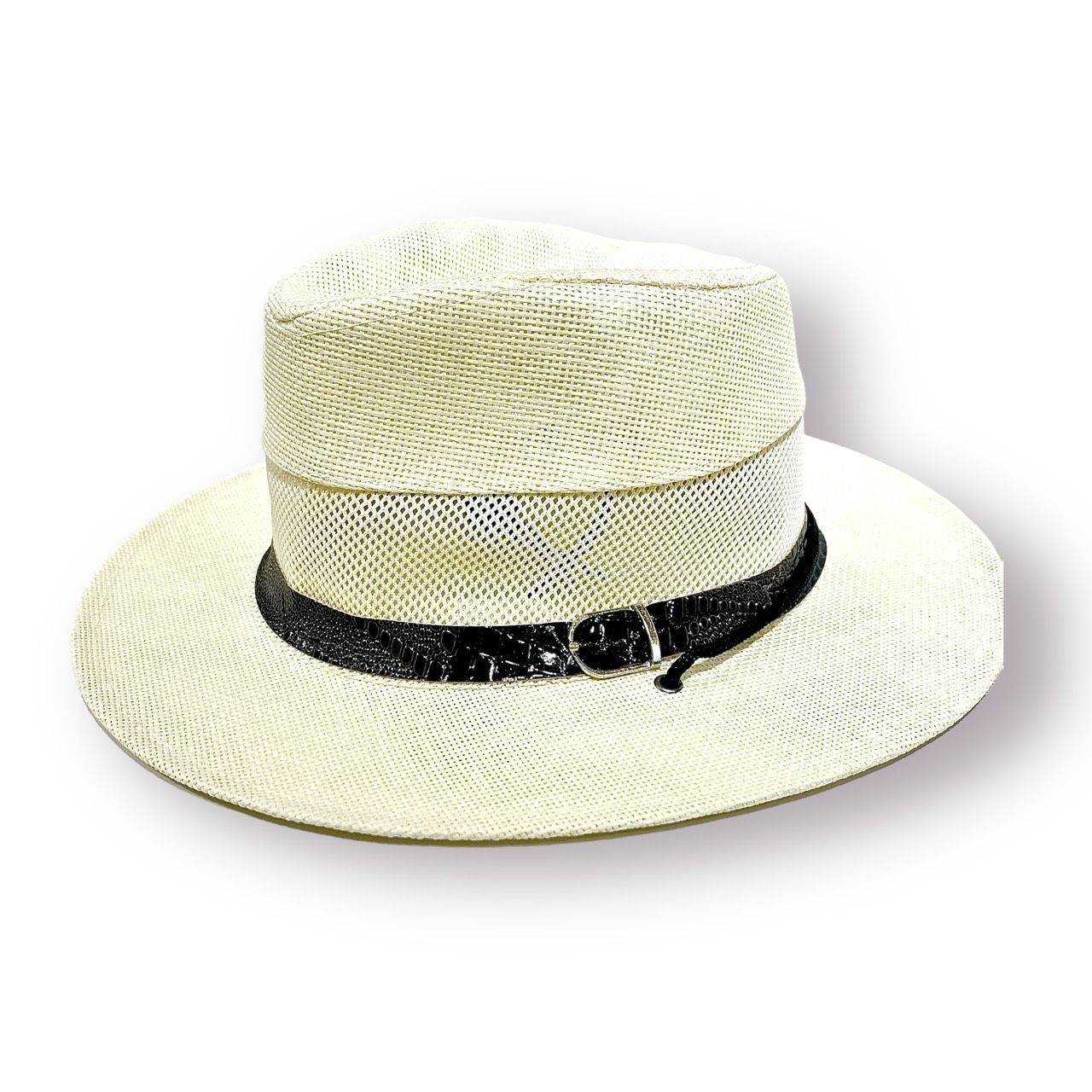  Quà tặng 20/11 cho đối tác nam, sếp nam, đồng nghiệp nam, người yêu nam ,bạn bè, anh trai hoặc người thân quà tặng Mũ nón phớt Fedora cói lưới thắt da dành cho nam cao cấp AGANA nón cao bồi phong cách cổ điển pha lẫn hiện đại - Màu Trắng - MFDN007 