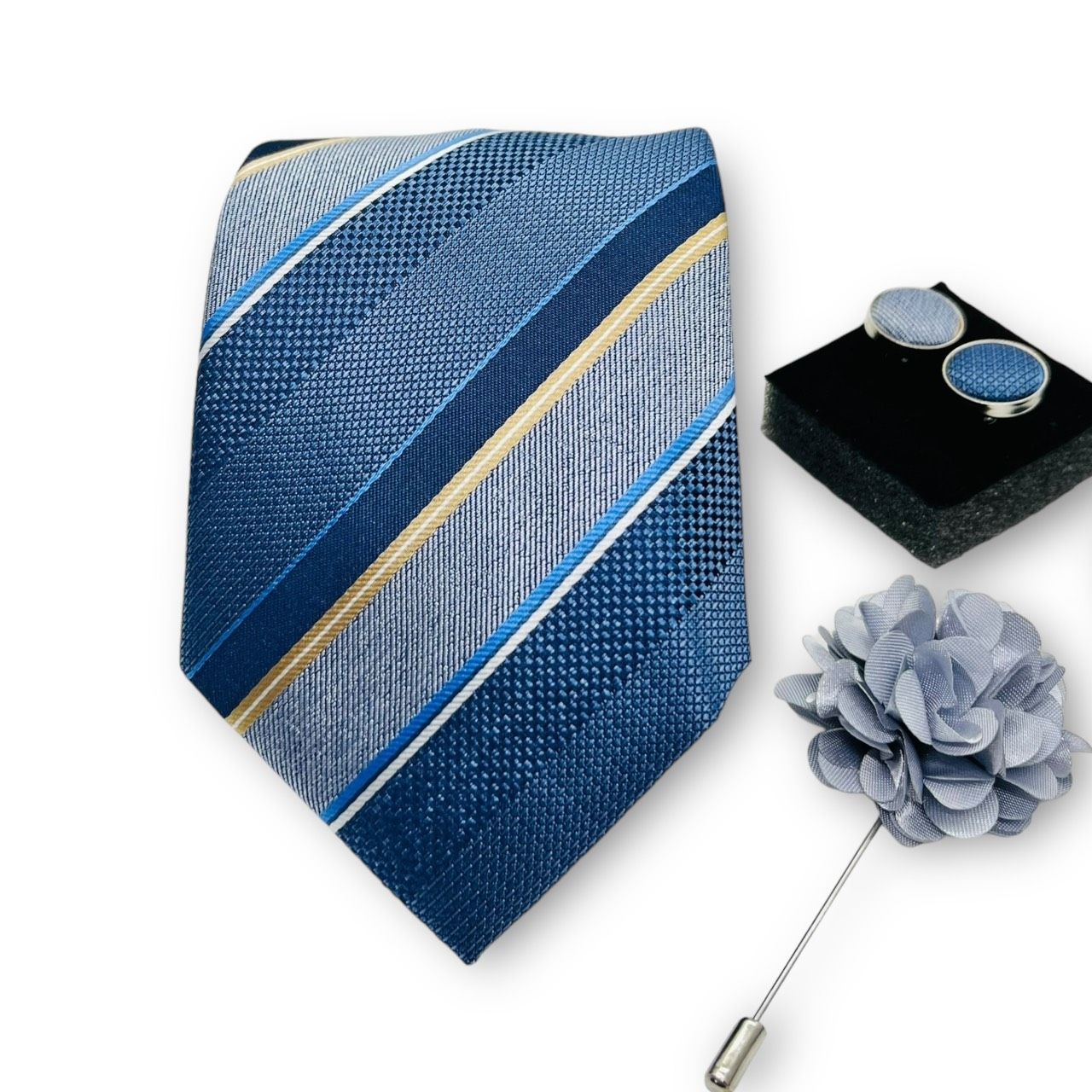  Quà tặng 20/10 cho đối tác nam, sếp nam, đồng nghiệp nam, người yêu nam ,bạn bè, anh trai hoặc người thân quà tặng Set cà vạt nam 4 món cao cấp làm quà tặng, caravat đẹp sang trọng - SCR033 