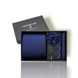  Quà tặng 20/10 cho đối tác nam, sếp nam, đồng nghiệp nam, người yêu nam ,bạn bè, anh trai hoặc người thân quà tặng Set cà vạt nam 4 món cao cấp làm quà tặng, caravat đẹp sang trọng - SCR027 