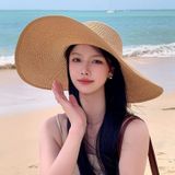  Quà tặng 20/11 cho sếp nữ, vợ, cô giáo, giáo viên nữ, mẹ và bạn gái, người yêu nữ quà tặng Mũ nón cói đi biển rộng vành tròn đẹp cho nữ AGANA - NC518 