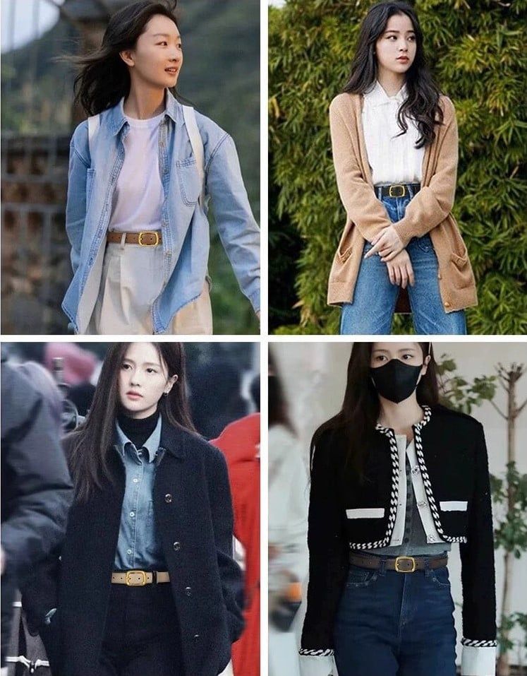  Thắt lưng nữ da bò thật AGANA dây nịt da thật đai váy da thật Hàn Quốc cao cấp phong cách hiện đại - DNT002 