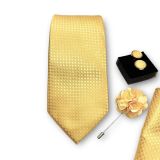  Set cà vạt nam 4 món cao cấp làm quà tặng, caravat đẹp sang trọng - SCR001 