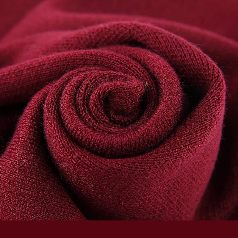  Khăn quàng choàng cổ nam Hàng Hiệu & Cao Cấp - Khăn len cashmere giữ ấm màu đỏ đô - KN024 