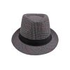  Quà tặng 20/11 cho đối tác nam, sếp nam, đồng nghiệp nam, người yêu nam ,bạn bè, anh trai hoặc người thân quà tặng Mũ nón phớt Fedora nam vành nhỏ cao cấp AGANA nón cao bồi phong cách cổ điển pha lẫn hiện đại - Kẻ Sọc Xám Viền Đỏ - MFDN002 