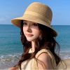  Mũ nón cói đi biển rộng vành tròn đẹp cho nữ AGANA - NC526 