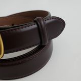  Thắt lưng nữ da bò thật AGANA dây nịt da thật đai váy da thật Hàn Quốc cao cấp phong cách hiện đại- Màu Đen - DNT002 