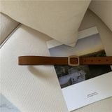  Thắt lưng nữ da bò thật AGANA dây nịt da thật đai váy da thật Hàn Quốc cao cấp phong cách hiện đại - DNT005 