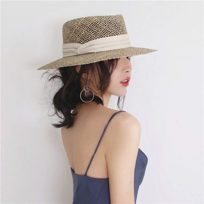  Quà tặng 20/11 cho sếp nữ, vợ, cô giáo, giáo viên nữ, mẹ và bạn gái, người yêu nữ quà tặng Mũ nón cói đi biển rộng vành tròn đẹp cho nữ AGANA - NC510 