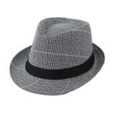  Mũ nón phớt Fedora nam vành nhỏ cao cấp AGANA nón cao bồi phong cách cổ điển pha lẫn hiện đại - Kẻ Sọc Trắng - MFDN002 