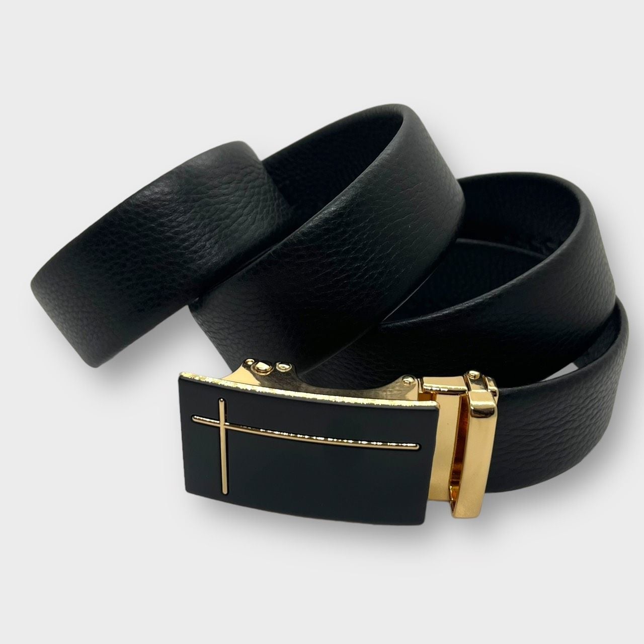  Thắt lưng nam da bò thật khóa tự động hợp kim chống rỉ AGANA dây nịt nam cao cấp khóa lỗ kim da bò bền bỉ thời trang - Màu Đen - DNN013 