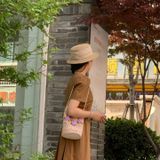  Mũ nón cói đi biển rộng vành tròn đẹp cho nữ AGANA - NC517 