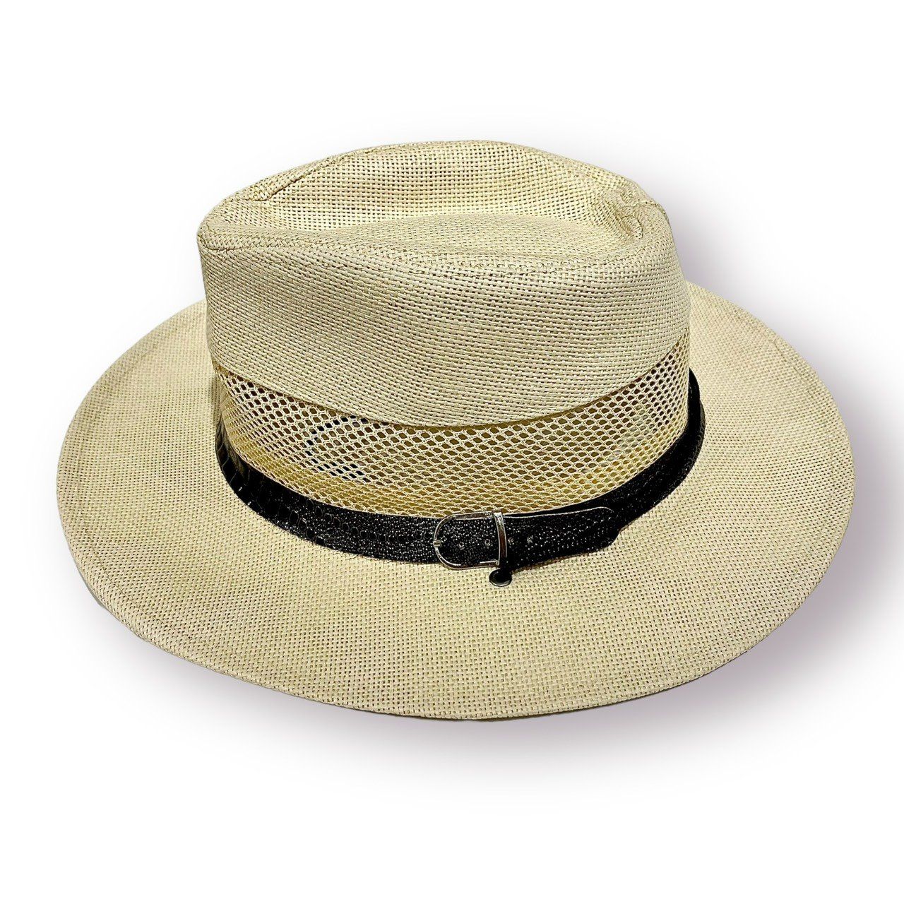  Quà tặng 20/11 cho đối tác nam, sếp nam, đồng nghiệp nam, người yêu nam ,bạn bè, anh trai hoặc người thân quà tặng Mũ nón phớt Fedora cói lưới thắt da dành cho nam cao cấp AGANA nón cao bồi phong cách cổ điển pha lẫn hiện đại - Màu Be - MFDN007 