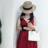  Quà tặng 20/11 cho sếp nữ, vợ, cô giáo, giáo viên nữ, mẹ và bạn gái, người yêu nữ quà tặng Mũ nón cói đi biển rộng vành tròn đẹp cho nữ AGANA - NC509 