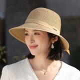  Quà tặng 20/10 cho sếp nữ, vợ, cô giáo, giáo viên nữ, mẹ và bạn gái, người yêu nữ quà tặng Mũ nón cói đi biển rộng vành tròn đẹp cho nữ AGANA - NC526 