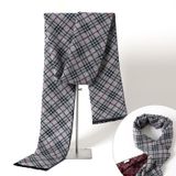  Quà tặng 20/10 cho đối tác nam, sếp nam, đồng nghiệp nam, người yêu nam ,bạn bè, anh trai hoặc người thân quà tặng Khăn quàng choàng cổ nam Hàng Hiệu & Cao Cấp - Khăn len cashmere giữ ấm họa tiết caro màu Xám - KN013 