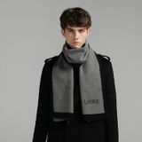  Quà tặng 20/10 cho đối tác nam, sếp nam, đồng nghiệp nam, người yêu nam ,bạn bè, anh trai hoặc người thân quà tặng Khăn quàng choàng cổ nam Hàng Hiệu & Cao Cấp - Khăn len cashmere giữ ấm họa tiết màu Xám - KN020 