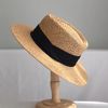 Quà tặng 20/10 cho sếp nữ, vợ, cô giáo, giáo viên nữ, mẹ và bạn gái, người yêu nữ quà tặng Mũ nón cói đi biển rộng vành tròn đẹp cho nữ sợi tự nhiên cao cấp dây đen - NC465