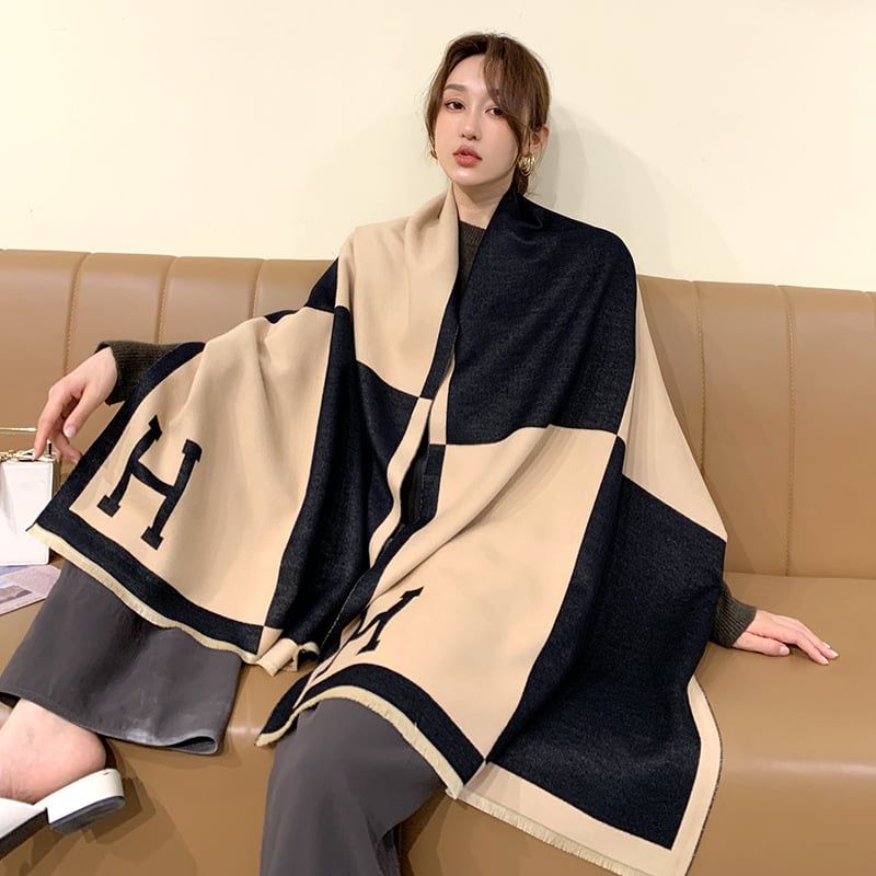  Khăn quàng choàng cổ len Cashmere cho nữ giữ ấm cao cấp phong cách Hàn Quốc đẹp sang trọng AGANA - KC471 