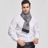  Khăn quàng choàng cổ nam Hàng Hiệu & Cao Cấp - Khăn len houndstooth giữ ấm họa tiết caro màu xám - KN004 