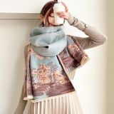  Khăn quàng choàng cổ len Cashmere cho nữ giữ ấm cao cấp phong cách Hàn Quốc đẹp sang trọng AGANA - KC461 