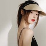  Quà tặng 20/10 cho sếp nữ, vợ, cô giáo, giáo viên nữ, mẹ và bạn gái, người yêu nữ quà tặng Mũ nón cói visor nửa đầu đi biển rộng vành tròn đẹp cho nữ AGANA - NC505 
