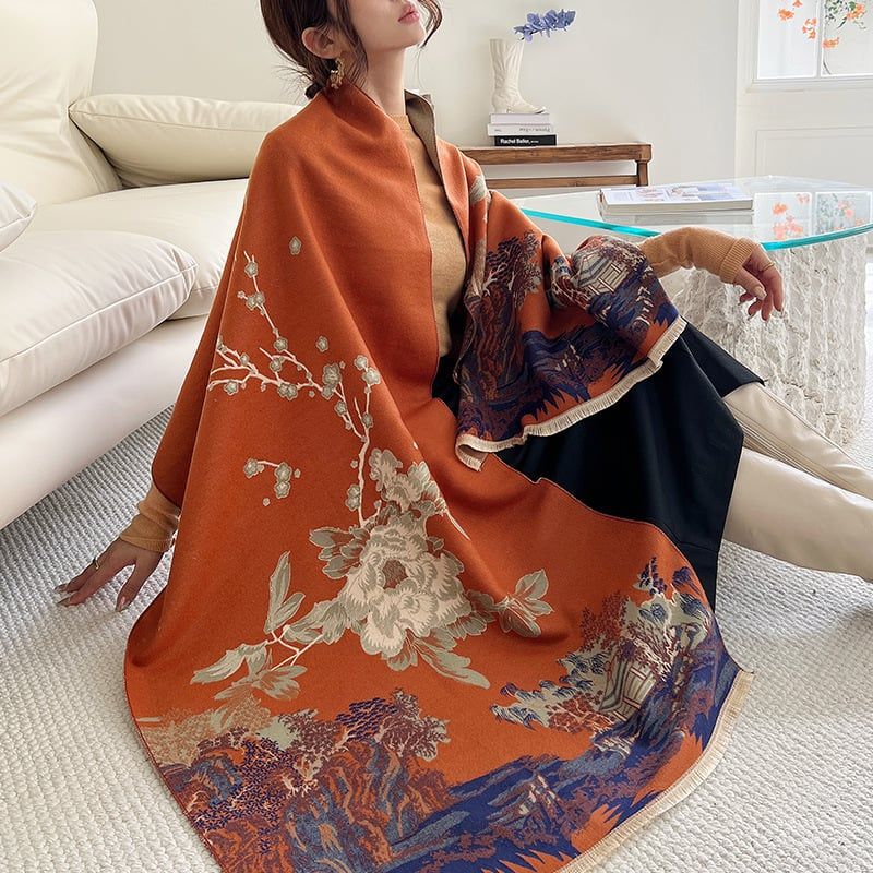  Khăn quàng choàng cổ len Cashmere cho nữ giữ ấm cao cấp phong cách Hàn Quốc đẹp sang trọng AGANA - KC460 