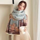  Khăn quàng choàng cổ len Cashmere cho nữ giữ ấm cao cấp phong cách Hàn Quốc đẹp sang trọng AGANA - KC461 