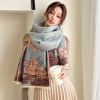  Khăn quàng choàng cổ len Cashmere cho nữ giữ ấm cao cấp phong cách Hàn Quốc đẹp sang trọng AGANA - KC461 