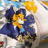  Quà tặng 20/10 cho sếp nữ, vợ, cô giáo, giáo viên nữ, mẹ và bạn gái, người yêu nữ quà tặng Khăn quàngchoàng cổ lụa cao cấp cho nữ văn phòng sở đẹp màu vàng xanh AGANA - KS213 