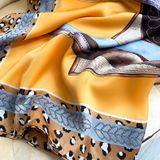  Quà tặng 20/10 cho sếp nữ, vợ, cô giáo, giáo viên nữ, mẹ và bạn gái, người yêu nữ quà tặng Khăn quàngchoàng cổ lụa cao cấp cho nữ văn phòng sở đẹp màu vàng AGANA - KS219 