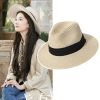 Quà tặng 20/10 cho sếp nữ, vợ, cô giáo, giáo viên nữ, mẹ và bạn gái, người yêu nữ quà tặng Mũ nón phớt sợi cói đi biển rộng vành tròn đẹp cho nữ AGANA - NC503