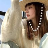  Quà tặng 20/10 cho sếp nữ, vợ, cô giáo, giáo viên nữ, mẹ và bạn gái, người yêu nữ quà tặng Mũ nón cói đi biển rộng vành tròn đẹp cho nữ AGANA - NC494 