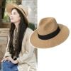 Quà tặng 20/10 cho sếp nữ, vợ, cô giáo, giáo viên nữ, mẹ và bạn gái, người yêu nữ quà tặng Mũ nón phớt sợi cói đi biển rộng vành tròn đẹp cho nữ AGANA - NC502