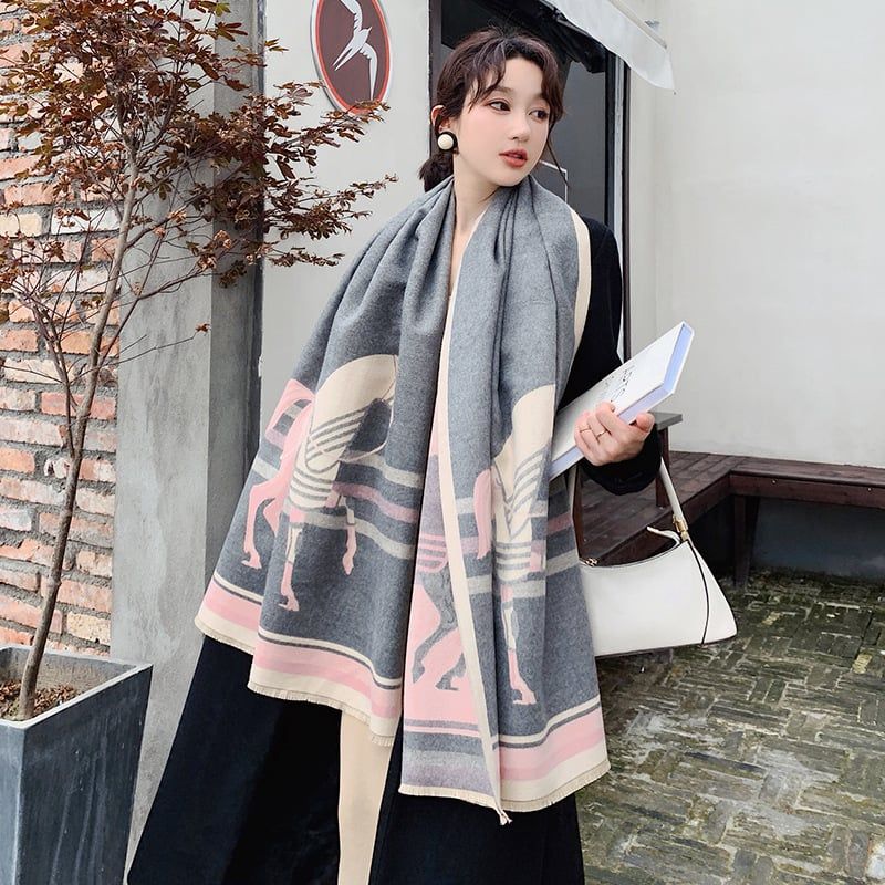  Khăn quàng choàng cổ len Cashmere cho nữ giữ ấm cao cấp phong cách Hàn Quốc đẹp sang trọng AGANA - KC467 