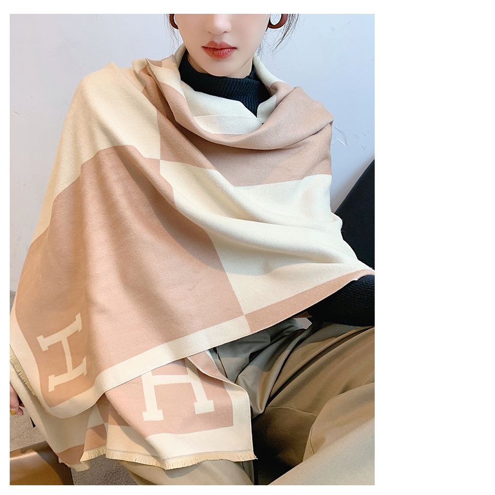  Khăn quàng choàng cổ len Cashmere cho nữ giữ ấm cao cấp phong cách Hàn Quốc đẹp sang trọng AGANA - KC470 