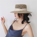  Quà tặng 20/10 cho sếp nữ, vợ, cô giáo, giáo viên nữ, mẹ và bạn gái, người yêu nữ quà tặng Mũ nón cói đi biển rộng vành tròn đẹp cho nữ AGANA - NC510 