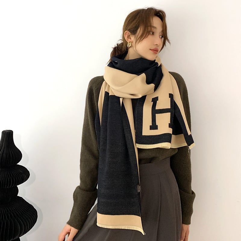  Khăn quàng choàng cổ len Cashmere cho nữ giữ ấm cao cấp phong cách Hàn Quốc đẹp sang trọng AGANA - KC471 