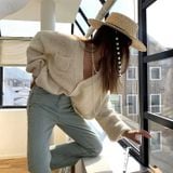  Quà tặng 20/10 cho sếp nữ, vợ, cô giáo, giáo viên nữ, mẹ và bạn gái, người yêu nữ quà tặng Mũ nón cói đi biển rộng vành tròn đẹp cho nữ AGANA - NC494 