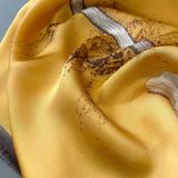  Quà tặng 20/10 cho sếp nữ, vợ, cô giáo, giáo viên nữ, mẹ và bạn gái, người yêu nữ quà tặng Khăn quàngchoàng cổ lụa cao cấp cho nữ văn phòng sở đẹp màu vàng AGANA - KS215 