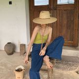  Quà tặng 20/10 cho sếp nữ, vợ, cô giáo, giáo viên nữ, mẹ và bạn gái, người yêu nữ quà tặng Mũ nón cói đi biển rộng vành tròn đẹp cho nữ AGANA - NC493 