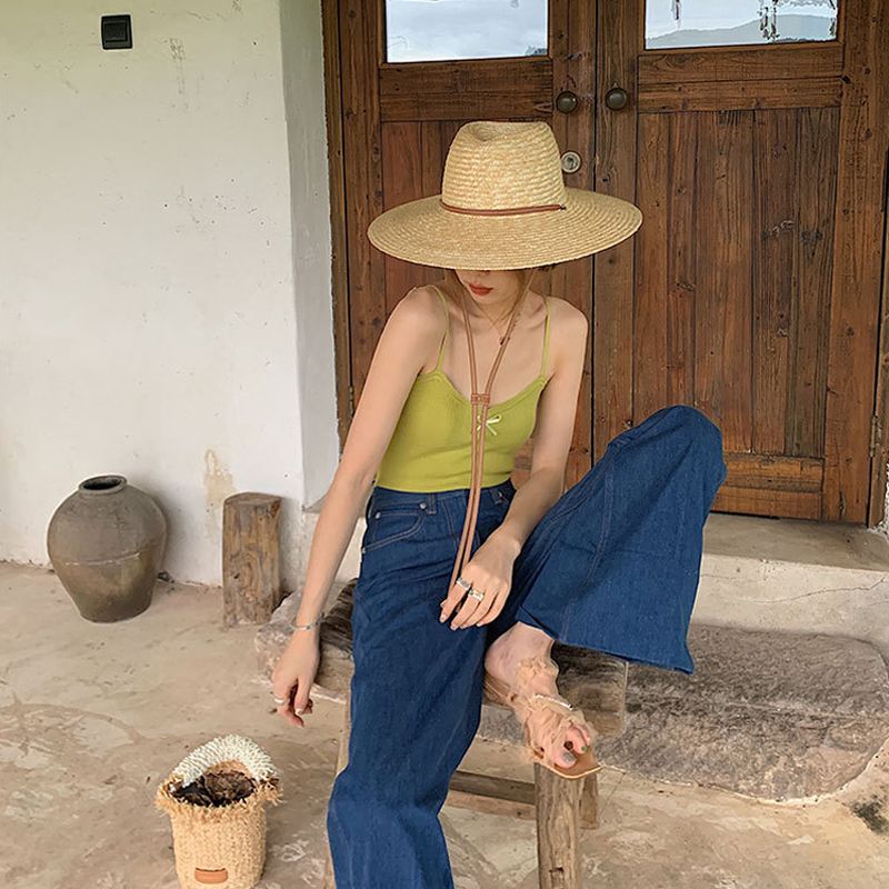  Quà tặng 20/10 cho sếp nữ, vợ, cô giáo, giáo viên nữ, mẹ và bạn gái, người yêu nữ quà tặng Mũ nón cói đi biển rộng vành tròn đẹp cho nữ AGANA - NC493 