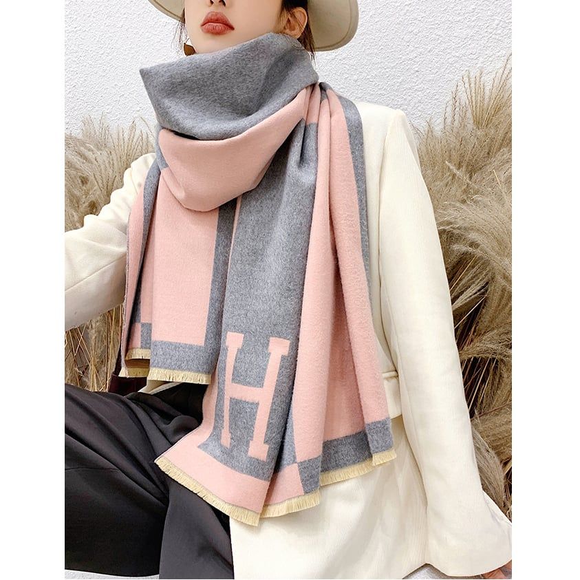  Khăn quàng choàng cổ len Cashmere cho nữ giữ ấm cao cấp phong cách Hàn Quốc đẹp sang trọng AGANA - KC473 