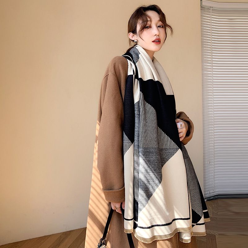 Khăn quàng choàng cổ len Cashmere cho nữ giữ ấm cao cấp phong cách Hàn Quốc đẹp sang trọng AGANA - KC465 