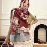  Khăn quàng choàng cổ len Cashmere cho nữ giữ ấm cao cấp phong cách Hàn Quốc đẹp sang trọng AGANA - KC479 