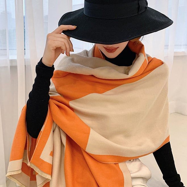 Khăn quàng choàng cổ len Cashmere cho nữ giữ ấm cao cấp phong cách Hàn Quốc đẹp sang trọng AGANA - KC472 