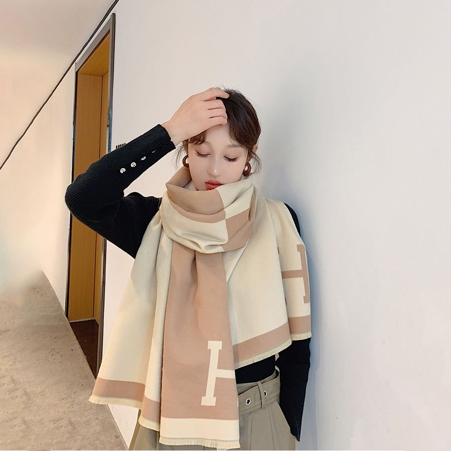  Khăn quàng choàng cổ len Cashmere cho nữ giữ ấm cao cấp phong cách Hàn Quốc đẹp sang trọng AGANA - KC470 