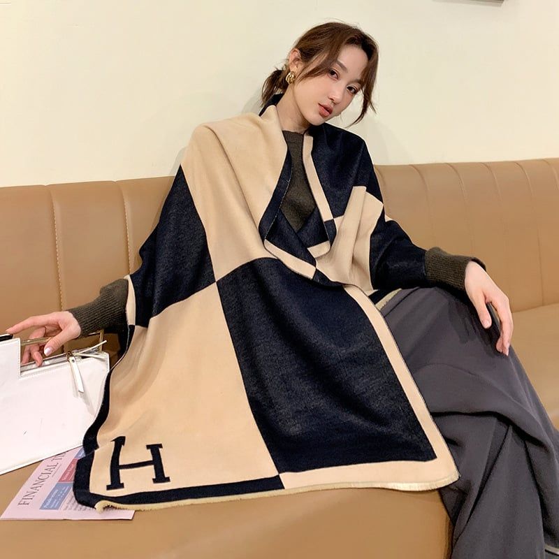  Khăn quàng choàng cổ len Cashmere cho nữ giữ ấm cao cấp phong cách Hàn Quốc đẹp sang trọng AGANA - KC471 