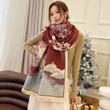  Khăn quàng choàng cổ len Cashmere cho nữ giữ ấm cao cấp phong cách Hàn Quốc đẹp sang trọng AGANA - KC479 